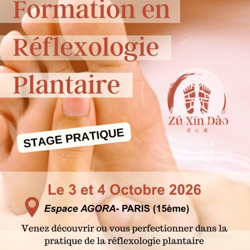Stage réflexologie plantaire Paris octobre