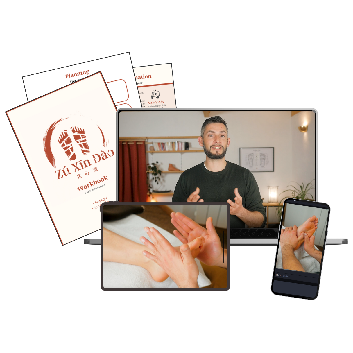 Visuel formation reflexologie en ligne